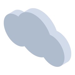 Poster - Data cloud icon. Isometric of data cloud vector icon for web design isolated on white background