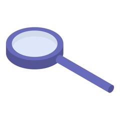 Poster - Magnify glass icon. Isometric of magnify glass vector icon for web design isolated on white background
