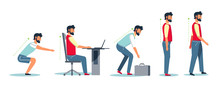 Posture And Healthy Spine, Correct Sitting At Desk, Ergonomics Advice