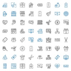 Wall Mural - coupon icons set