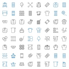 Sticker - cotton icons set