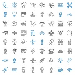 Sticker - flight icons set