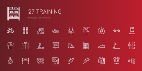 Sticker - training icons set