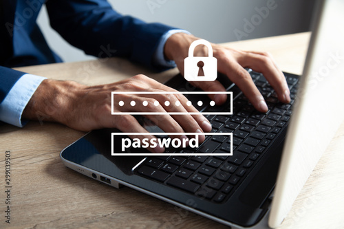 Fotografía Data protection and cyber security concept