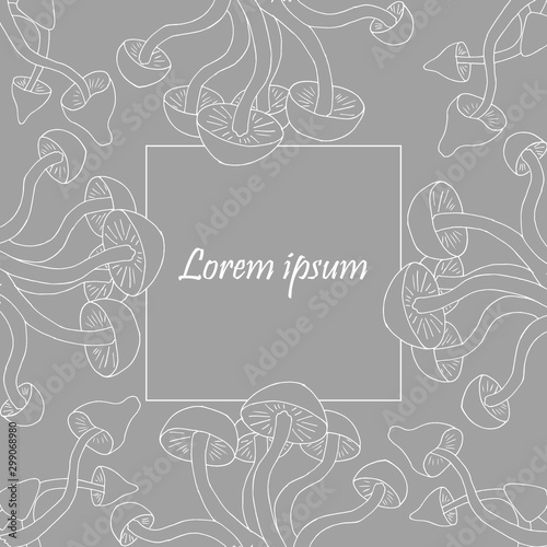 Cuadros en Lienzo Vector frame template with empty space for text editing