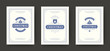 © provectors - Christmas greeting cards set vintage typographic design, ornate decoration symbols vector illustration