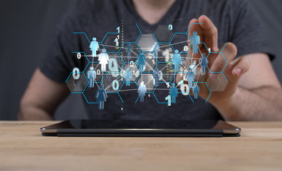human social network and leadership as concept