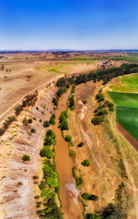 Wall Mural - D Hunter River Creek 2 Sky Vert pan