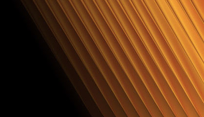 Liquid gold smooth stripes abstract tech background. Modern bronze vector design