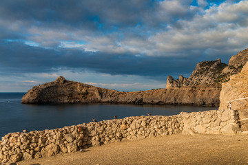 Wall Mural - Landscapes of Crimea, sunrises and sunsets, mountains, sea, landscape of clouds and mountain landscapes