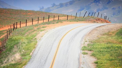 Wall Mural - Tulare County, California. Beautiful American landscape.