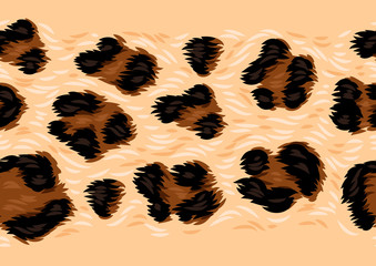 Leopard seamless pattern.