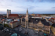 © Rockafox - Aussicht über München mit Frauenkirche und Rathaus