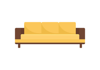 Canvas Print - Modern sofa icon in flat style