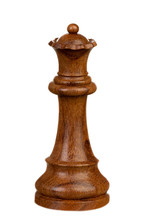 Wooden Brown Queen, Chess Piece