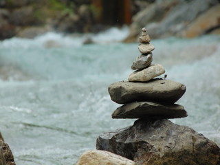 stones in water