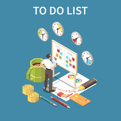 Wall Mural - To Do List Concept