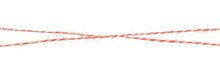 Strings Red White Isolated On Background And Texture
