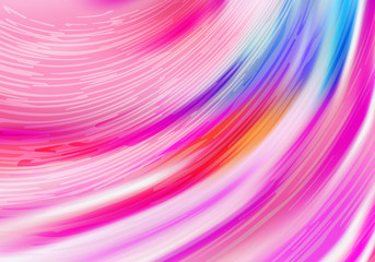 Fototapete - Colorful Flow Background with Crayon Texture. Vector Dynamic Bg with Gradient