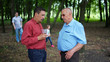 © www.ph.akolosov.art  - Two elderly people talking in a park.