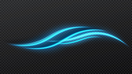 Wall Mural - glittering star dust elegant shine blue stream