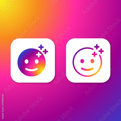 Fotografía Filter stories sticker for social media. Vector illustration