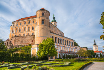 Wall Mural - Mikulov Castle or Mikulov Chateau in Moravia, Czech Republic. View from Garden.