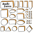 Doodle frames with color