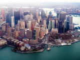 Fototapeta  - couleurs de la ville vue d'un hélicoptère