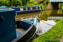 Narrow Boat Barges Stratford Canal Warwickshire, England Uk