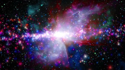 Wall Mural - Space Planets and Galaxy Animation 4K (LOOP)