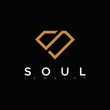 letter S for soul jewellery luxury logo