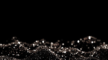 luxury glitter background. 3d illustration, 3d rendering.