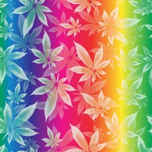 Cannabis Leaf Seamless Vector Pattern
