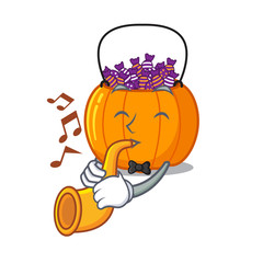 Sticker - With trumpet candy bucket on with the character