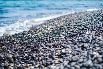 Beautiful Stone beach at Hin Ngam Island, Tarutao National Park, Satun, Thailand