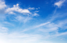 Blue Sky With White Cloud Landscape Background
