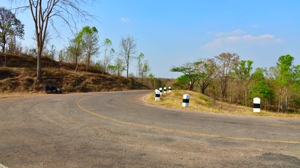 Canvas Print - 4K time lapse video of Mae Tam reservoir in Phayao province, Thailand.