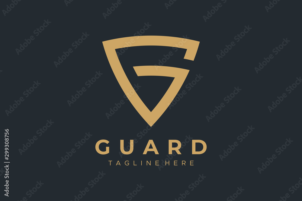Letter G Shield Security Logo Protection Symbol Vector Logo Design ...