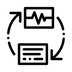 Aufkleber - Wireless Diagnostics Voice Control Icon Vector Thin Line. Contour Illustration