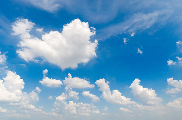 tranquil with beautiful cloud and blue sky background.