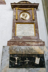 Wall Mural - FLORENCE, TUSCANY/ITALY - OCTOBER 19 : Monument to Luigi Lanzi in Santa Croce Church in Florence on October 19, 2019