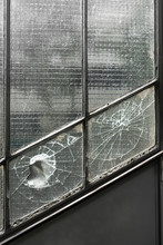 Hole In Broken Window, Abstract Background