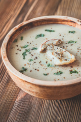 Canvas Print - Creamy mushroom soup