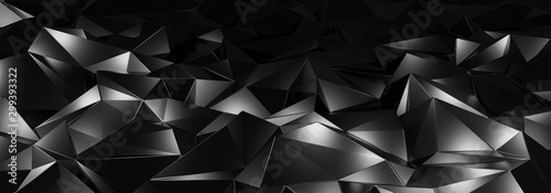 3d ILLUSTRATION, of black a...