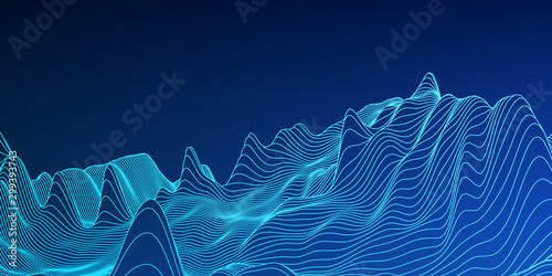 Abstract digital landscape....