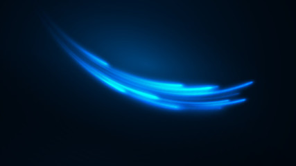 Wall Mural - blue shine shadow directed forward