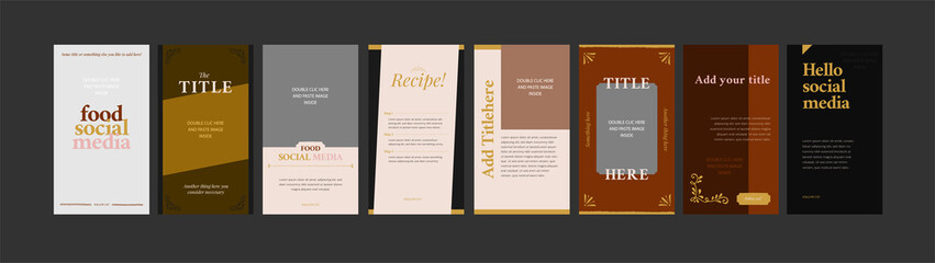 Food Social Media Templates 2 (portrait)