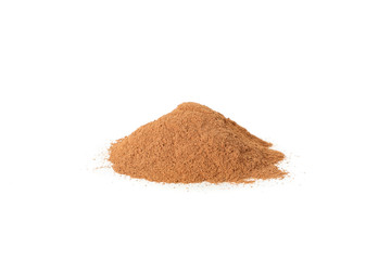 Wall Mural - Cinnamon powder isolated on white background. Sweet spice