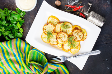 Poster - fried zucchini